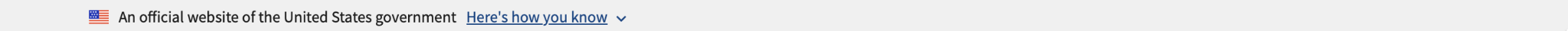 An official website of the united states government heres how you know